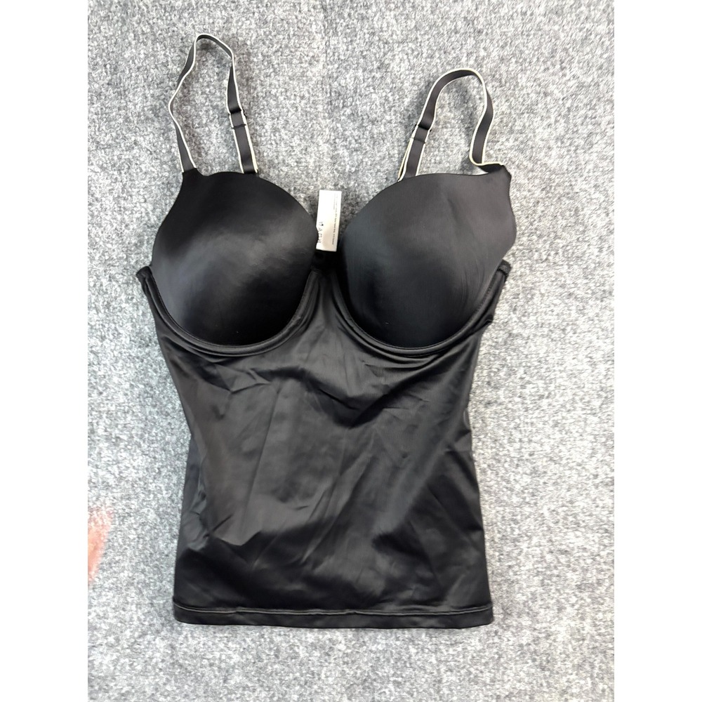 Self Expressions Black Shaping Cami Tank‎ Top Bra 34D